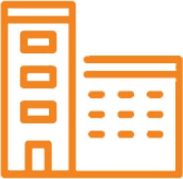 Mixed use house icon